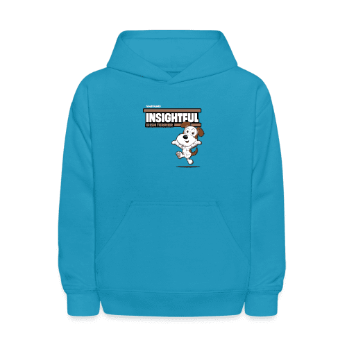 Insightful Irish Terrier Character Comfort Kids Hoodie - turquoise