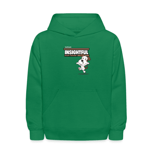 Insightful Irish Terrier Character Comfort Kids Hoodie - kelly green