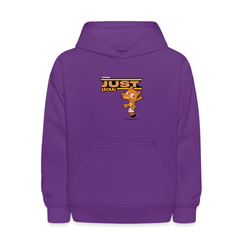 Just Jackal Character Comfort Kids Hoodie - purple