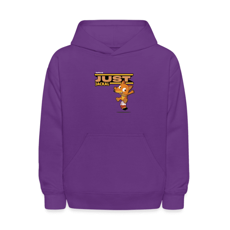 Just Jackal Character Comfort Kids Hoodie - purple