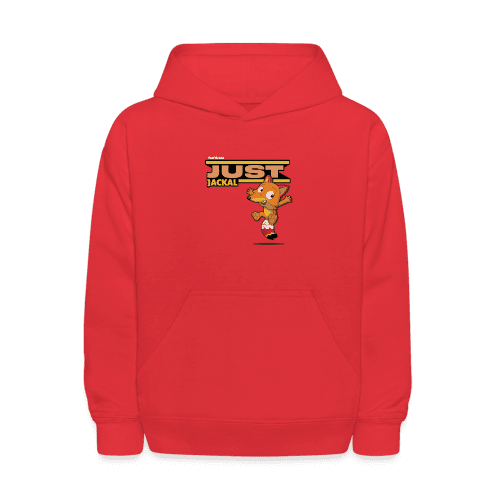 Just Jackal Character Comfort Kids Hoodie - red