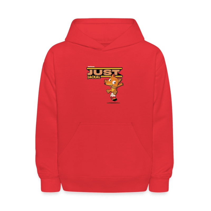 Just Jackal Character Comfort Kids Hoodie - red