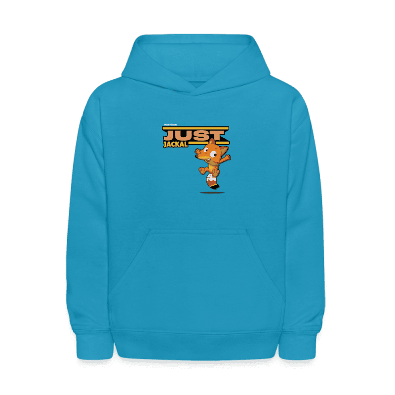 Just Jackal Character Comfort Kids Hoodie - turquoise