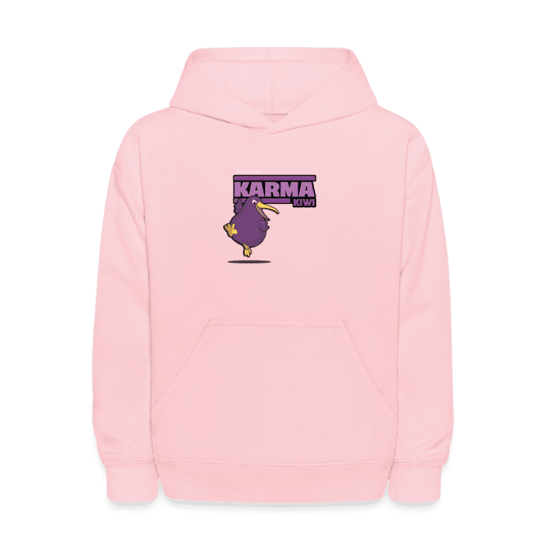 Karma Kiwi Character Comfort Kids Hoodie - pink