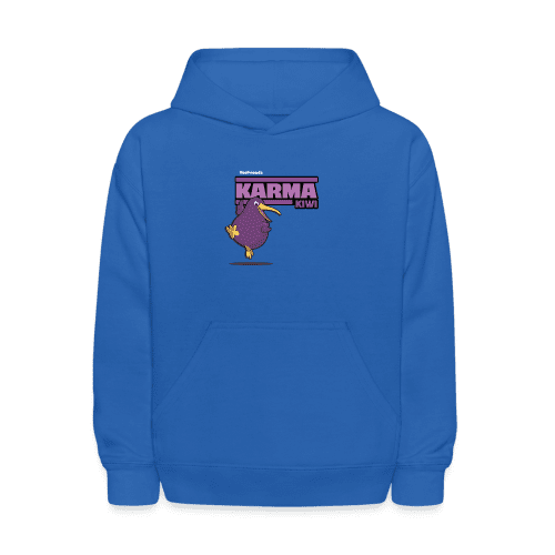 Karma Kiwi Character Comfort Kids Hoodie - royal blue