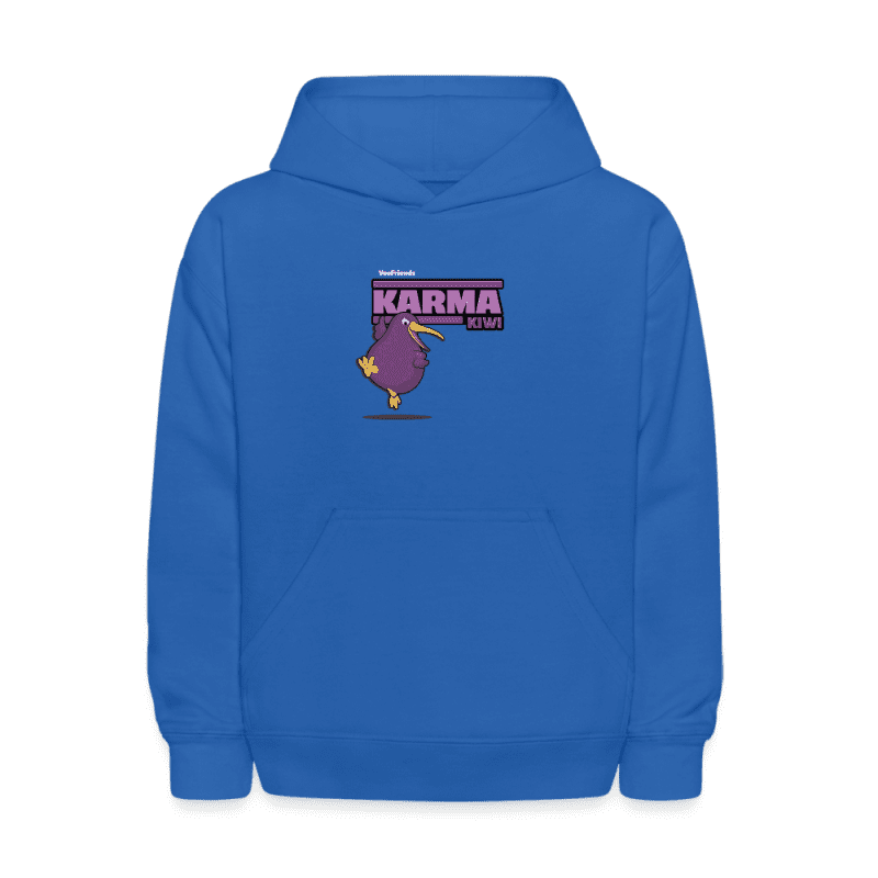 Karma Kiwi Character Comfort Kids Hoodie - royal blue