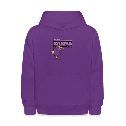 Karma Kiwi Character Comfort Kids Hoodie - purple