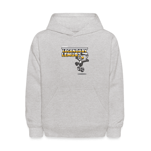 Legendary Lemur Character Comfort Kids Hoodie - heather gray