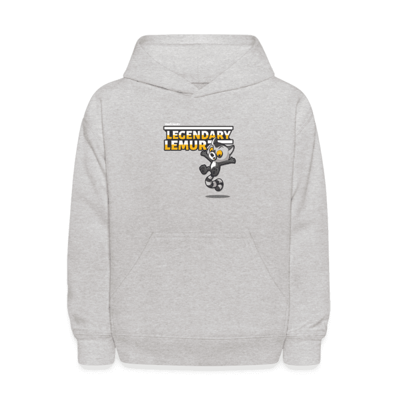 Legendary Lemur Character Comfort Kids Hoodie - heather gray