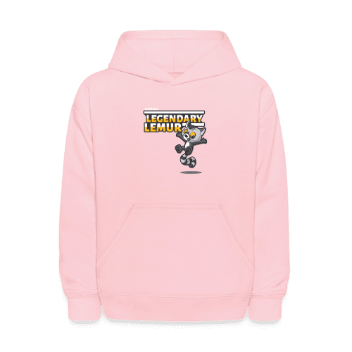 Legendary Lemur Character Comfort Kids Hoodie - pink