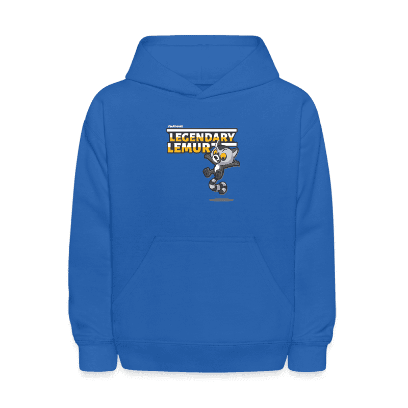 Legendary Lemur Character Comfort Kids Hoodie - royal blue