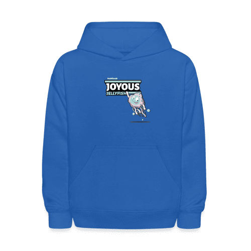 Joyous Jellyfish Character Comfort Kids Hoodie - royal blue