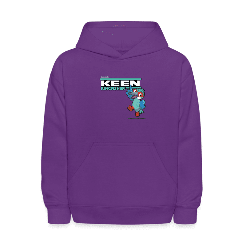 Keen Kingfisher Character Comfort Kids Hoodie - purple