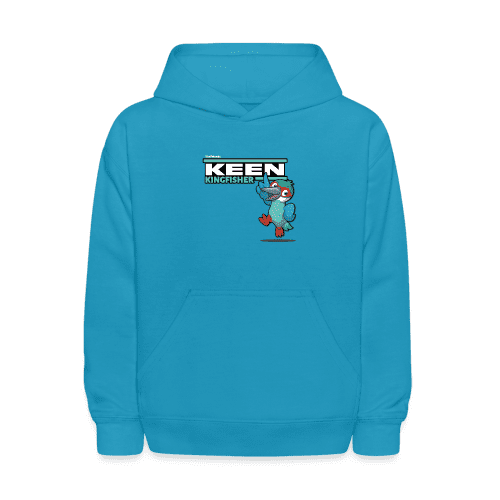 Keen Kingfisher Character Comfort Kids Hoodie - turquoise