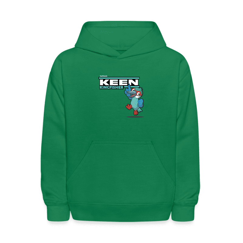 Keen Kingfisher Character Comfort Kids Hoodie - kelly green