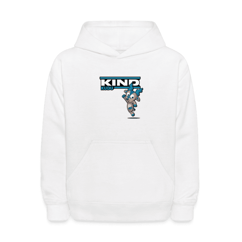 Kind Kudu Character Comfort Kids Hoodie - white