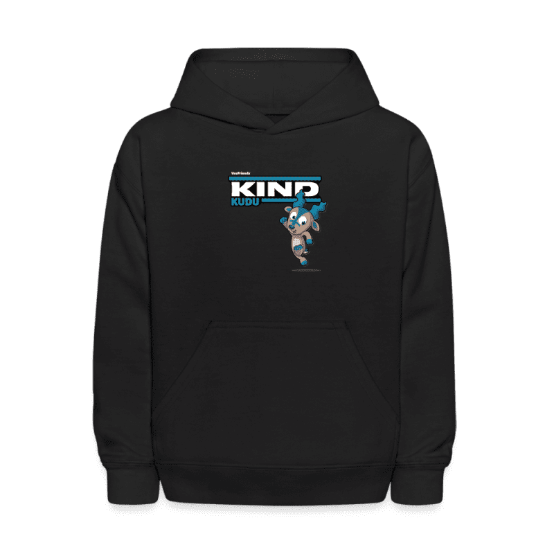 Kind Kudu Character Comfort Kids Hoodie - black