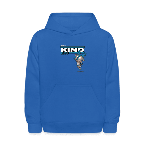 Kind Kudu Character Comfort Kids Hoodie - royal blue