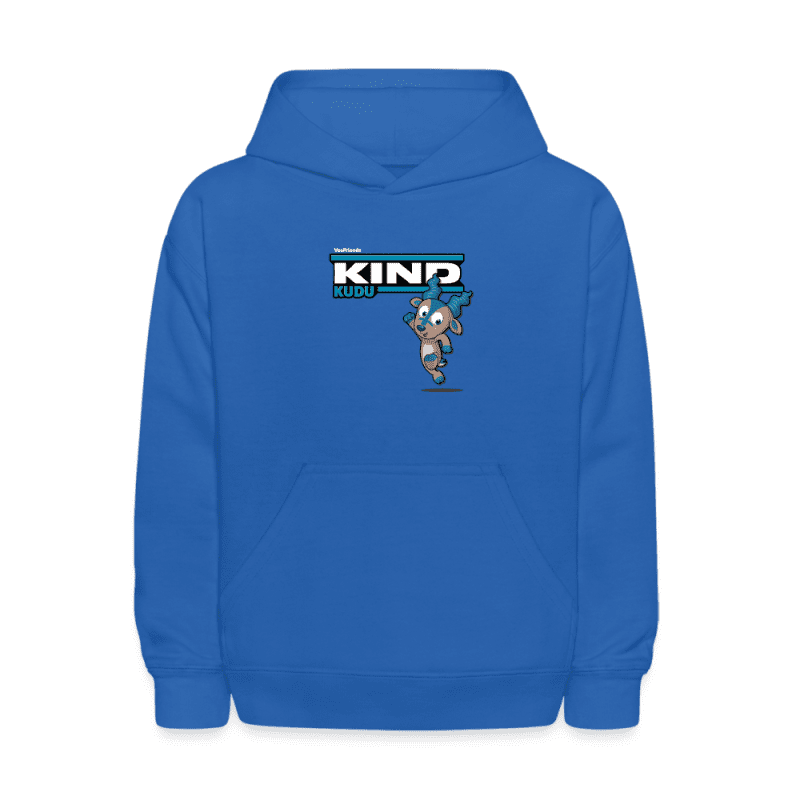 Kind Kudu Character Comfort Kids Hoodie - royal blue