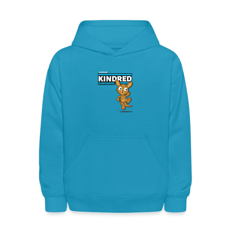 Kindred Kangaroo Character Comfort Kids Hoodie - turquoise