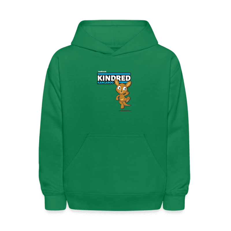 Kindred Kangaroo Character Comfort Kids Hoodie - kelly green