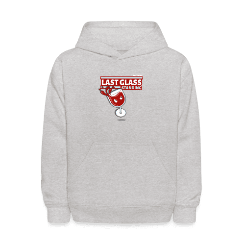 Last Glass Standing Character Comfort Kids Hoodie - heather gray