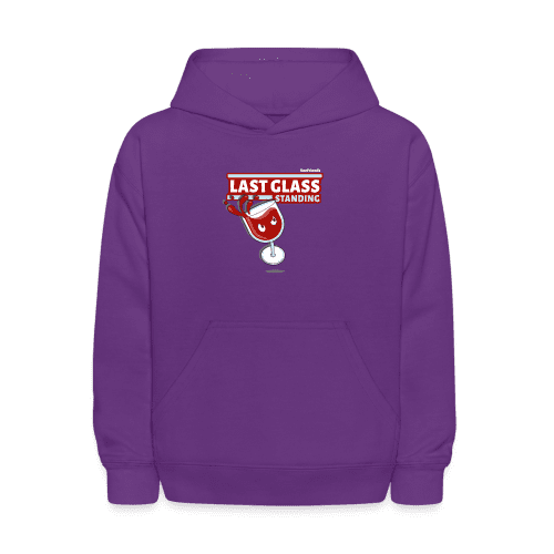 Last Glass Standing Character Comfort Kids Hoodie - purple