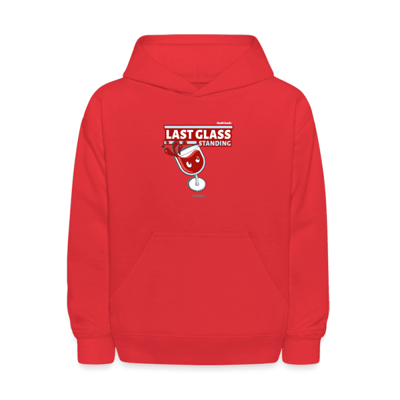 Last Glass Standing Character Comfort Kids Hoodie - red