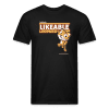 Likeable Leopard Character Comfort Adult Tee - black