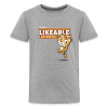 Likeable Leopard Character Comfort Kids Tee - heather gray