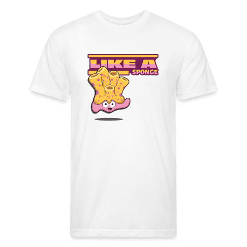 Like A Sponge Character Comfort Adult Tee - white