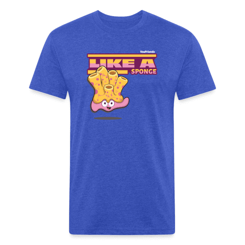 Like A Sponge Character Comfort Adult Tee - heather royal