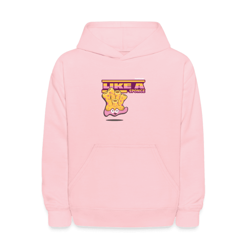 Like A Sponge Character Comfort Kids Hoodie - pink