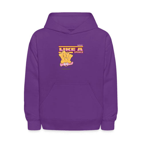 Like A Sponge Character Comfort Kids Hoodie - purple