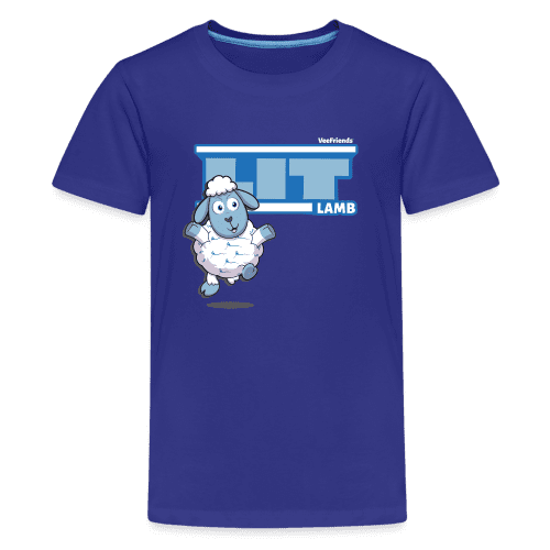 Lit Lamb Character Comfort Kids Tee - royal blue