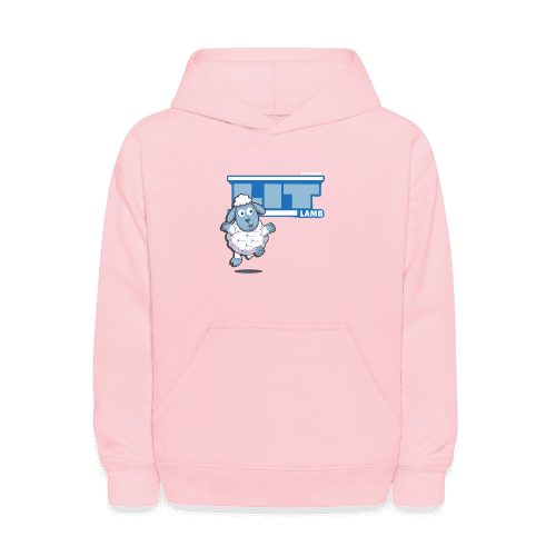 Lit Lamb Character Comfort Kids Hoodie - pink