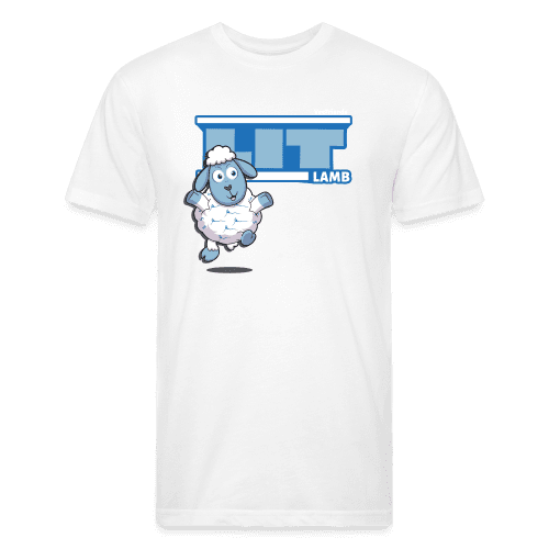 Lit Lamb Character Comfort Adult Tee - white