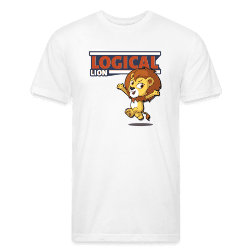 Logical Lion Character Comfort Adult Tee - white