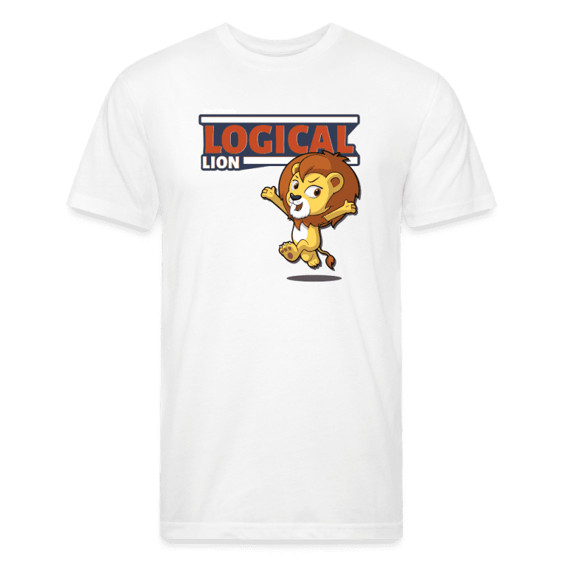 Logical Lion Character Comfort Adult Tee - white