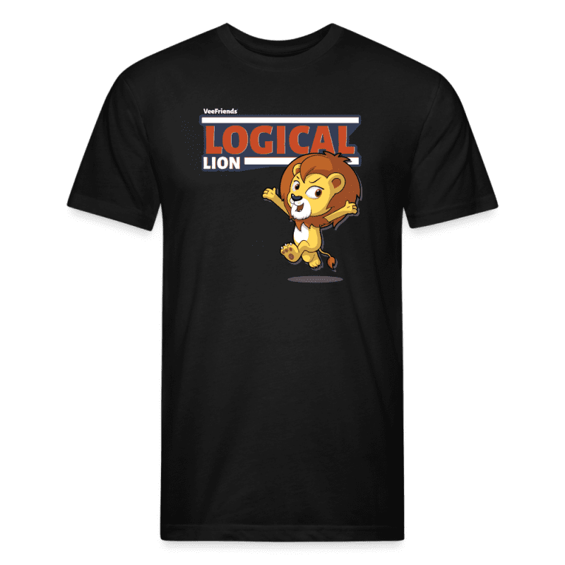 Logical Lion Character Comfort Adult Tee - black