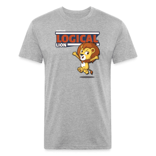 Logical Lion Character Comfort Adult Tee - heather gray