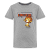 Logical Lion Character Comfort Kids Tee - heather gray