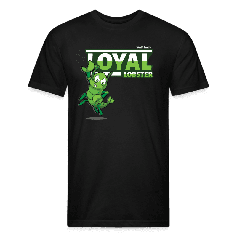 Loyal Lobster Character Comfort Adult Tee - black