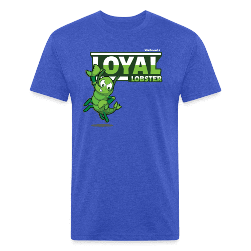 Loyal Lobster Character Comfort Adult Tee - heather royal