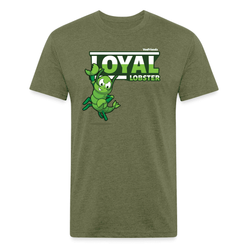 Loyal Lobster Character Comfort Adult Tee - heather military green