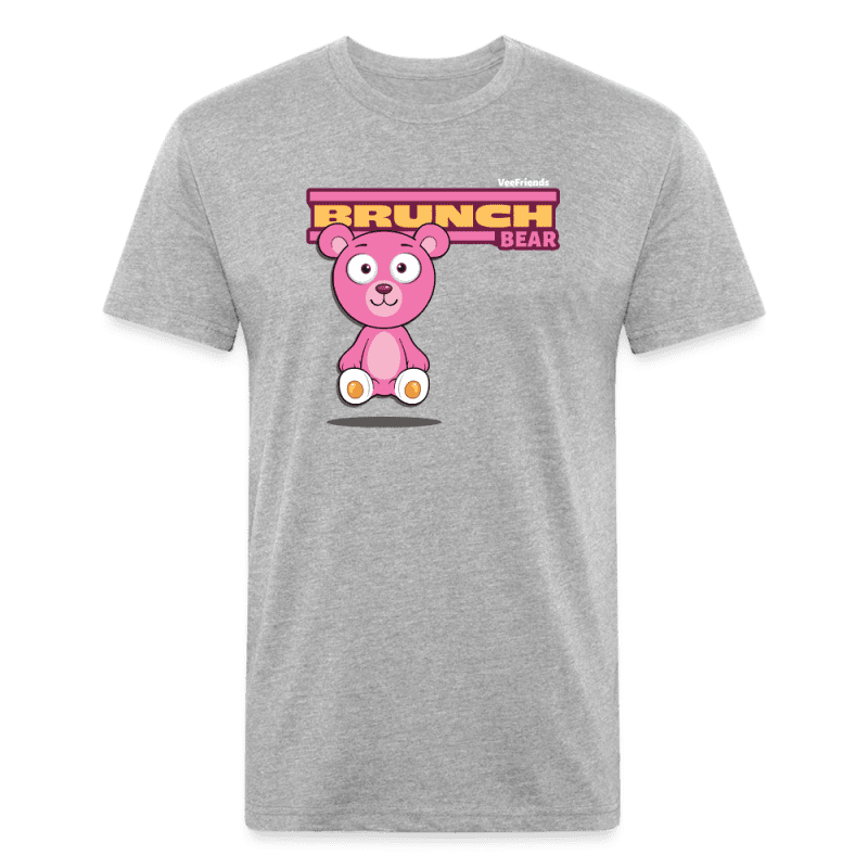 Brunch Bear Character Comfort Adult Tee (Holder Claim) - heather gray