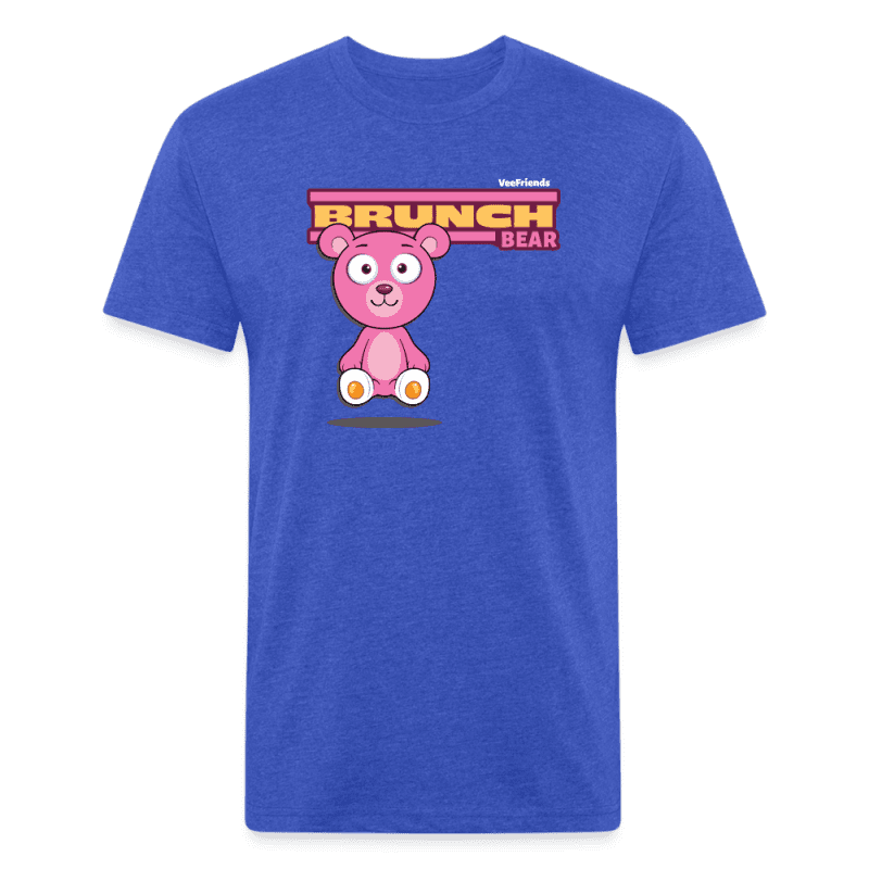 Brunch Bear Character Comfort Adult Tee (Holder Claim) - heather royal