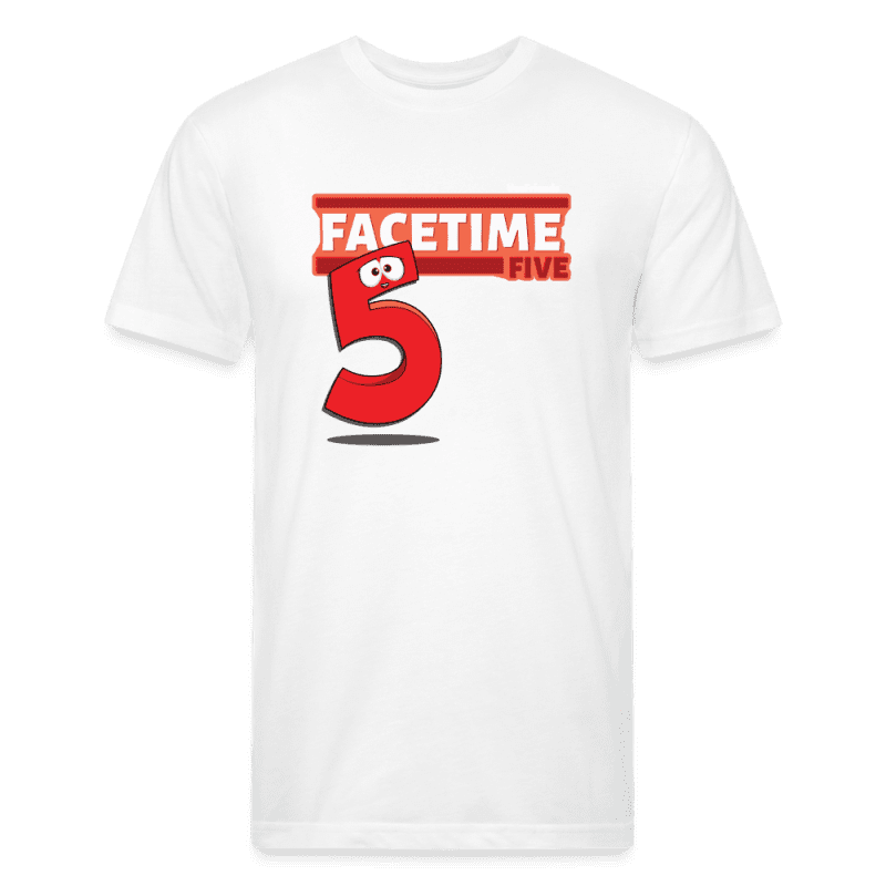 Facetime Five Character Comfort Adult Tee (Holder Claim) - white