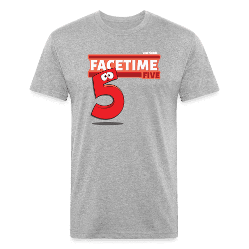 Facetime Five Character Comfort Adult Tee (Holder Claim) - heather gray