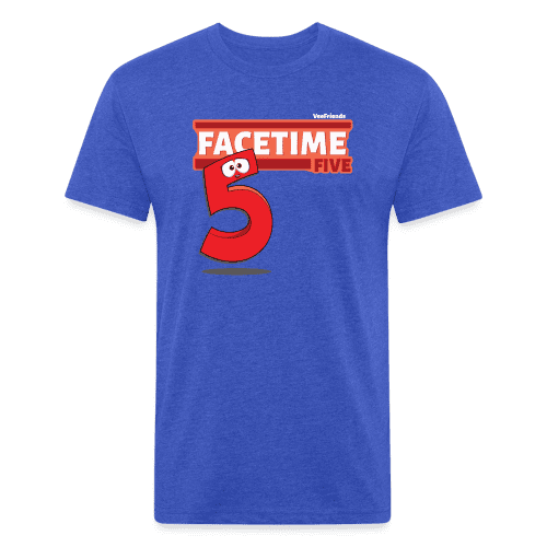 Facetime Five Character Comfort Adult Tee (Holder Claim) - heather royal